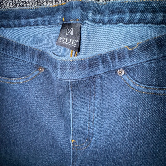 Hue Leggings in Black, Navy, Blue Dots, Olive Green and Black Corduroy, Size M. - Picture 5 of 16